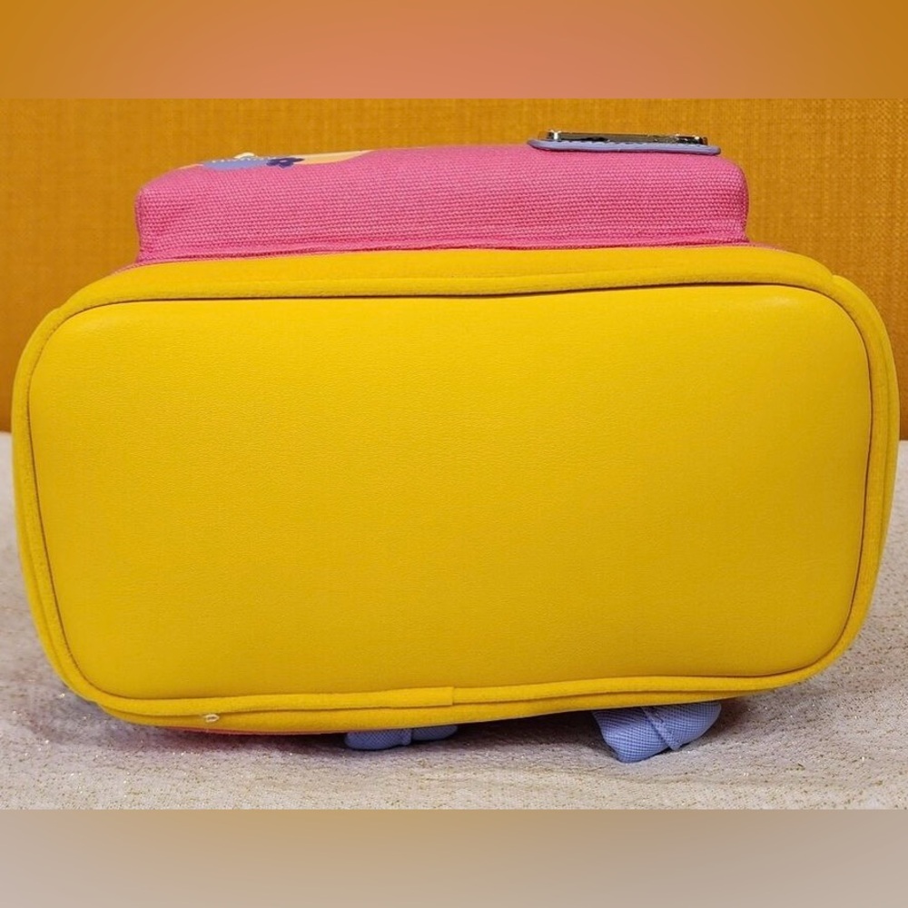 Disney Loungefly Winnie the Pooh Flower Crown Pink Flocked Mini Backpack, NWT. - Picture 7 of 9